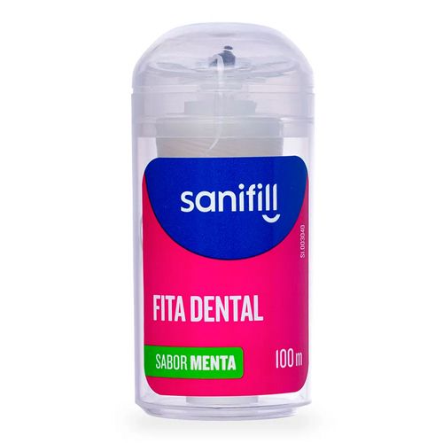 Fita Dental Sanifill Sabor Menta 100 Metros Fita Dental Sanifill Sabor Menta 100 Metros