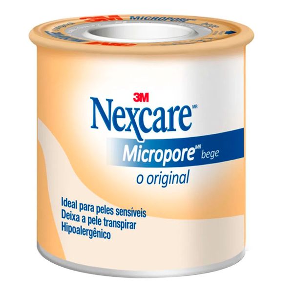 Fita Micropore Nexcare Bege 25mm x 0,9m