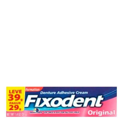 Fixador De Dentadura Fixodent Original 39g Fixador De Dentadura Fixodent Original 39g