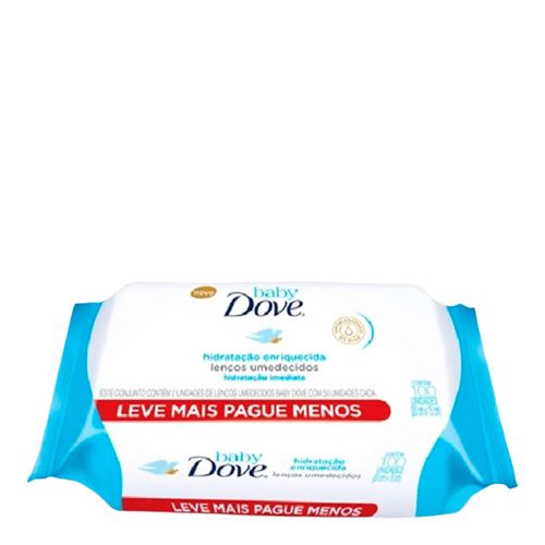 Lenço Umedecido Dove Hidratação Enriquecida 100 Unidades Lenço Umedecido Dove Hidratação Enriquecida 100 Unidades