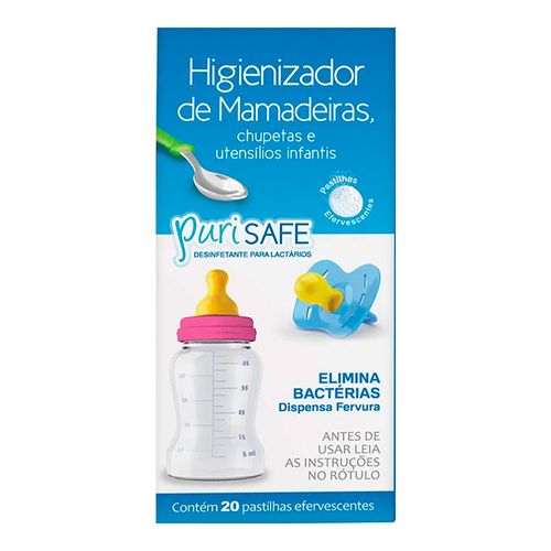 Higienizador de Utensílios Infantis PuriSafe 20 Pastilhas Efervescentes Higienizador de Utensílios Infantis PuriSafe 20 Pastilhas Efervescentes