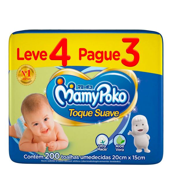 Lenço Umedecido Mamypoko 4 Pacotes