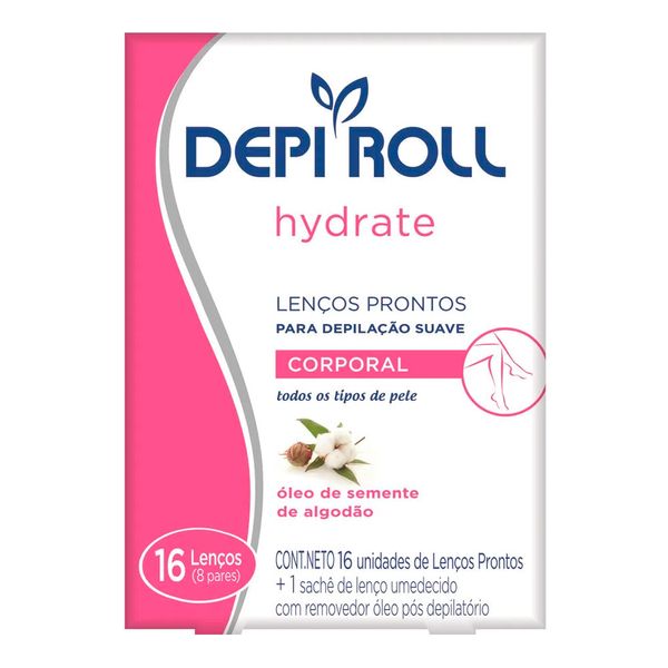 Lenços Pronto para Depilação Depi Roll Corporal C/16