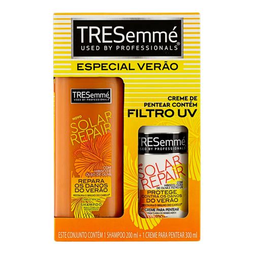 Kit Tresemmé Solar Repair Shampoo 200ml + Creme de Pentear 300ml Kit Tresemmé Solar Repair Shampoo 200ml + Creme de Pentear 300ml