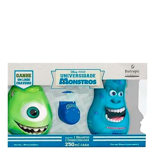 Kit Universidade Monstros Shampoo 250ml + Condicionador 250ml Grátis Chaveiro Kit Universidade Monstros Shampoo 250ml + Condicionador 250ml Grátis Chaveiro