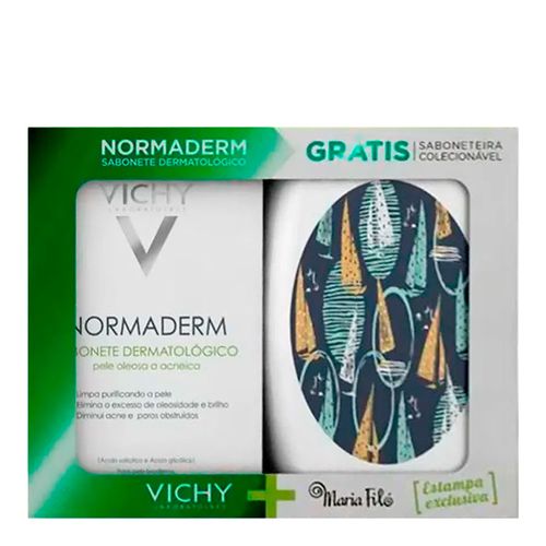 Kit Vichy Sabonete Normaderm 80g Grátis Saboneteira Kit Vichy Sabonete Normaderm 80g Grátis Saboneteira
