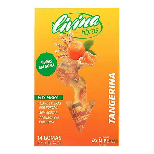 Livina Fibras Tangerina 14 Gomas Livina Fibras Tangerina 14 Gomas