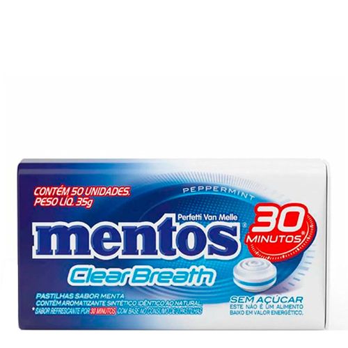 Pastilha Mentos Clear Breath Peppermint 35g Pastilha Mentos Clear Breath Peppermint 35g