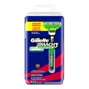 Kit Gillette Mach3 Sensitive Aparelho de Barbear Barcelona + 2 Cargas