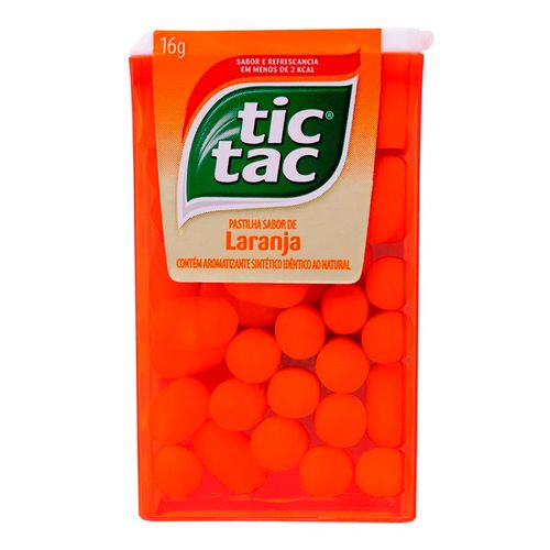 Pastilhas Tic Tac Laranaja 16g Pastilhas Tic Tac Laranaja 16g