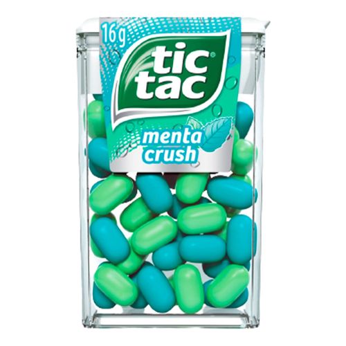 Pastilhas Tic Tac Menta Crush 16g Pastilhas Tic Tac Menta Crush 16g