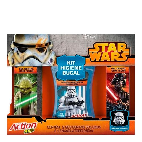 Kit Higiene Bucal Star Wars Ultra Action Kids Kit Higiene Bucal Star Wars Ultra Action Kids