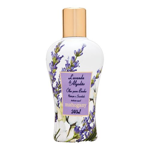Óleo para Banho Lavanda & Algodão Mahogany 240ml