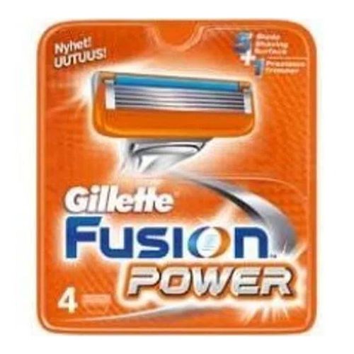 Carga Gillette Fusion Power - 4 unidades