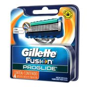 Carga Gillette Fusion Proglide com 4 Cartuchos