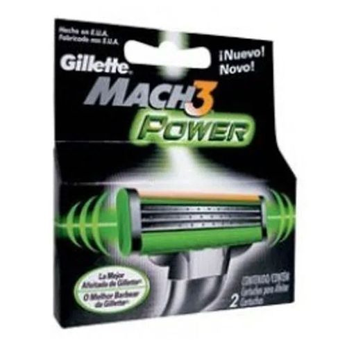 Carga Gillette Mach3 Power 2 Unidades Carga Gillette Mach3 Power 2 Unidades