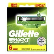 Carga Gillette Mach3 Sensitive 6 unidades