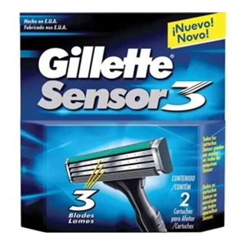 Carga Gillette Sensor 3 - 2 Unidades