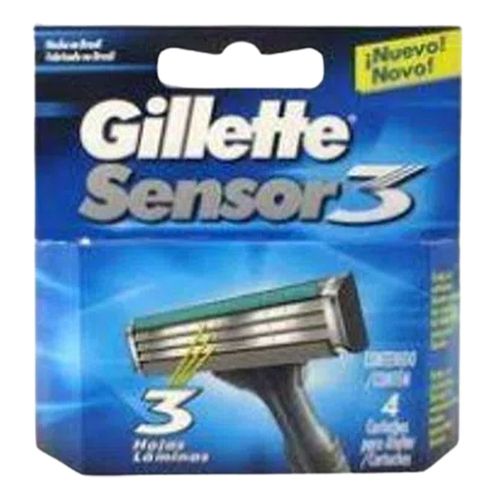 Carga Gillette Sensor 3 - 4 Unidades Carga Gillette Sensor 3 - 4 Unidades