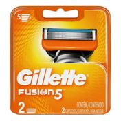 Carga Para Aparelho de Barbear Gillette Fusion 5 - 2 Unidades