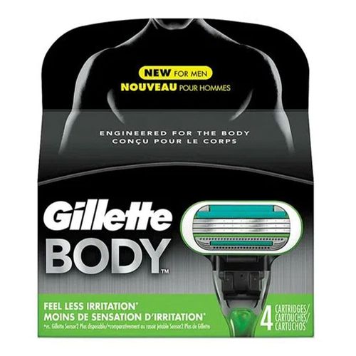 Carga para Aparelho Gillette Body 4 Unidades