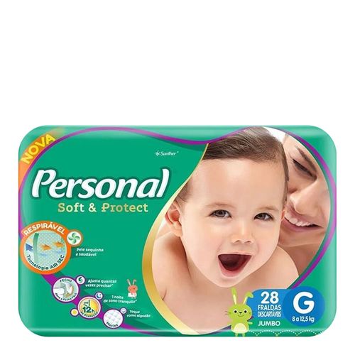 Fralda Descartável Personal Baby Jumbo G 28 Unidades Fralda Descartável Personal Baby Jumbo G 28 Unidades
