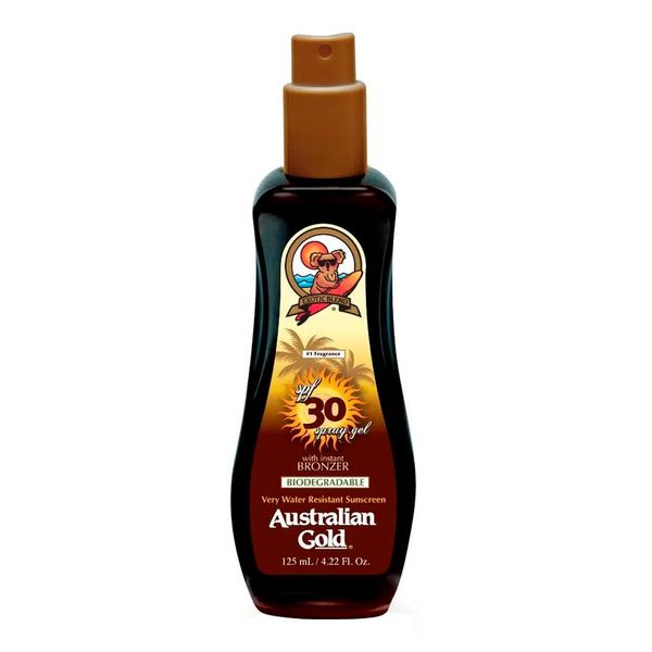 Bronzeador Australian Gold FPS 30 Instant Bronzer Spray Gel 125ml