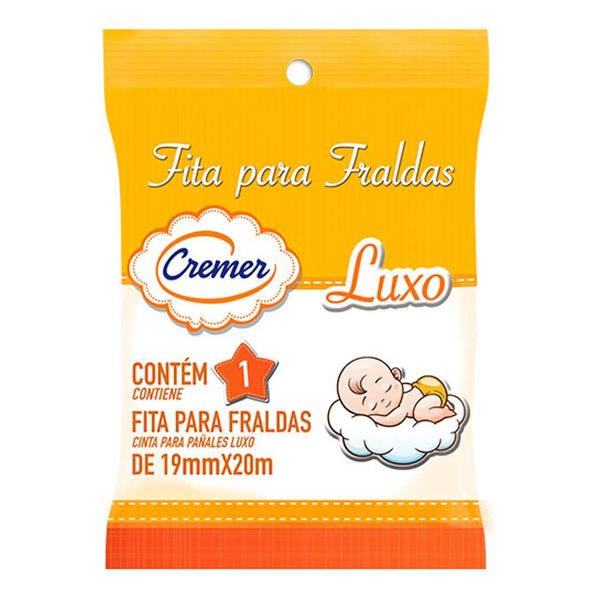 Fita Cremer Branca 19mm x 20m