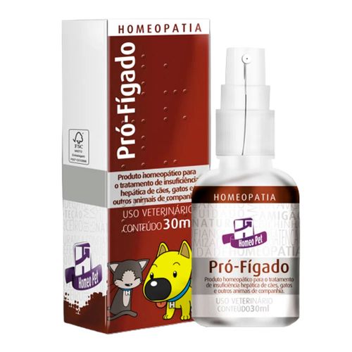 Homeopatia para Cães e Gatos Pró Fígado - Homeopet