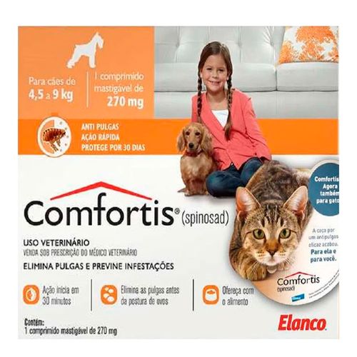 COMFORTIS P 270mg - para cães e gatos de 4,5 a 9kg COMFORTIS P 270mg - para cães e gatos de 4,5 a 9kg