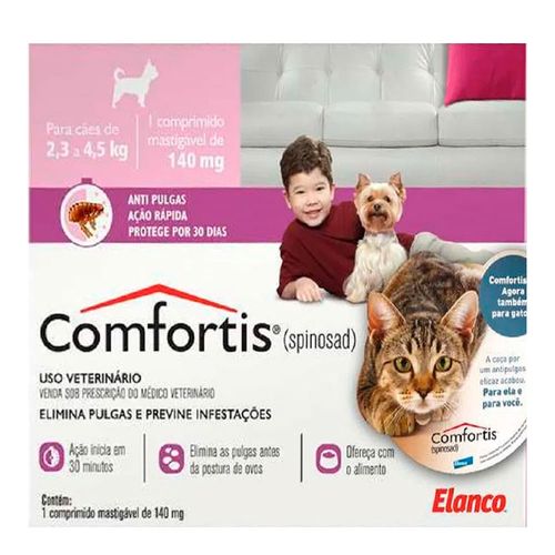 COMFORTIS PP 140mg - para cães e gatos de 2,3 a 4,5kg COMFORTIS PP 140mg - para cães e gatos de 2,3 a 4,5kg