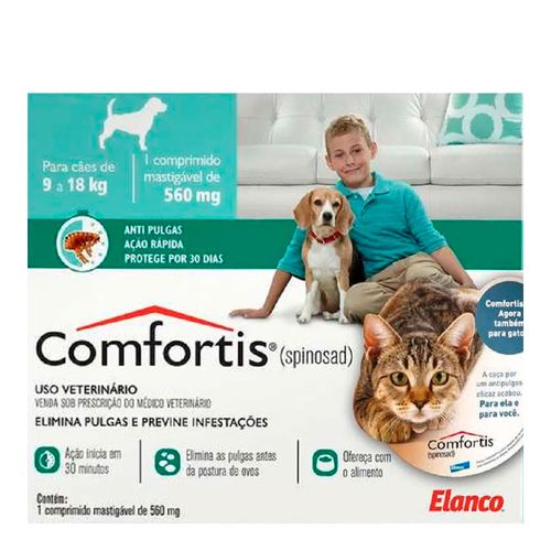 COMFORTIS M 560mg - para cães e gatos de 9 a 18kg COMFORTIS M 560mg - para cães e gatos de 9 a 18kg