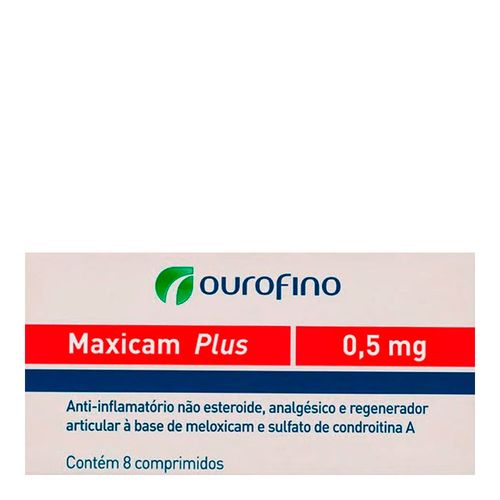 MAXICAM PLUS 0,5mg - cx c/ 8 comprimidos MAXICAM PLUS 0,5mg - cx c/ 8 comprimidos