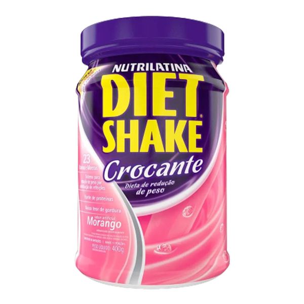 Diet Shake Nutrilatina Crocante Morango 400g