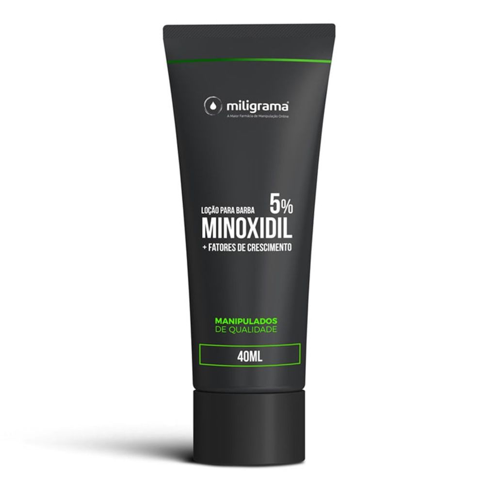 Lo o para Barba com Fatores de Crescimento Com Minoxidil 5 40ml