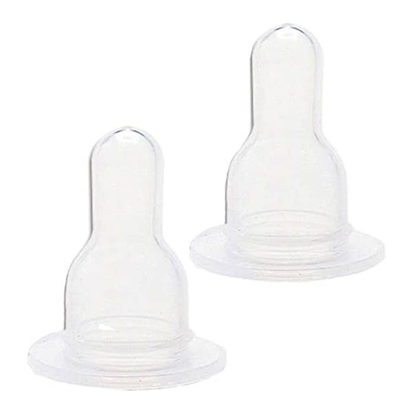 Kit com 2 Bicos de Mamadeira Silicone 0m+ Natuform - Lillo