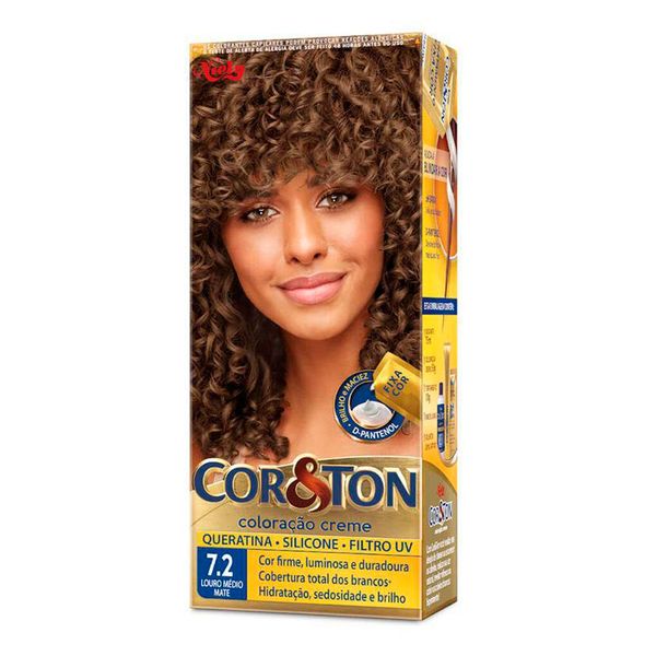 Coloração Niely Cor&Ton Louro Médio Mate 7.2