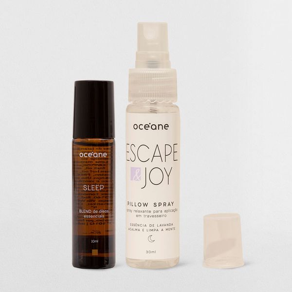 Kit Blend de Óleos Essenciais Para Dormir Melhor + Spray Relaxante Para Travesseiro (2 Produtos) Océane Kit Blend de Óleos Essenciais Para Dormir Melhor + Spray Relaxante Para Travesseiro (2 Produtos)