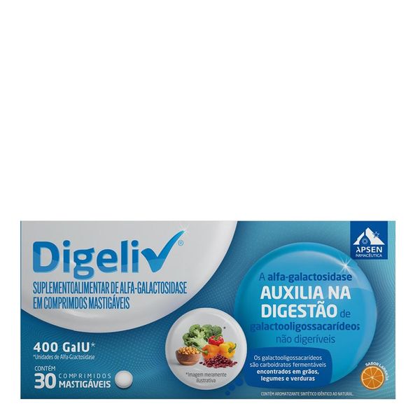 Suplemento Alimentar Digeliv 30 Comprimidos