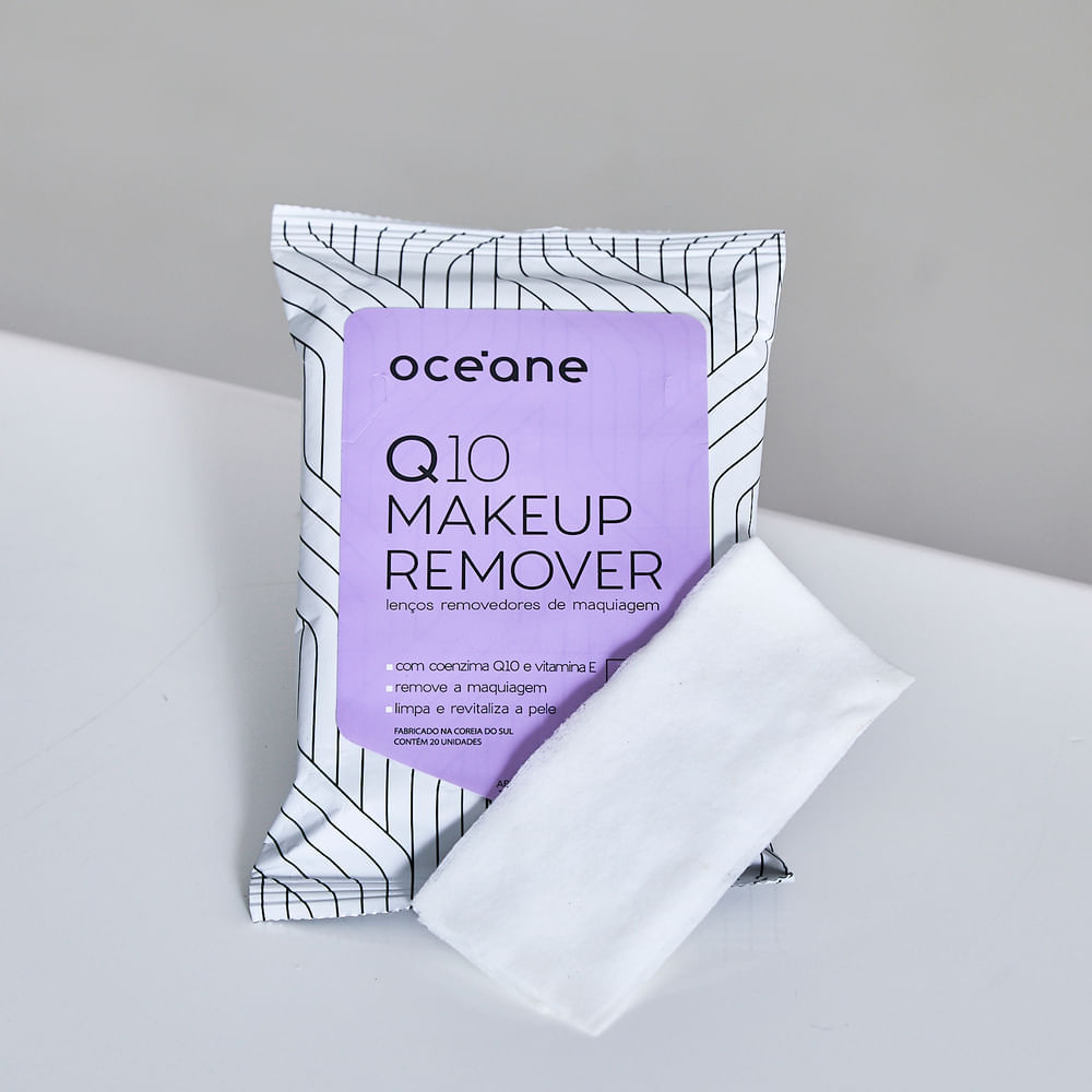 Lenços Removedores De Maquiagem Océane - Q10 Make-Up Remover