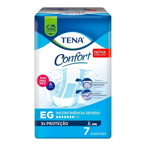 Fralda Geriátrica Tena Confort Unissex EG 7 Unidades