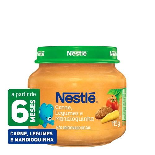 Papinha Nestlé Carne Legumes e Mandioquinha 115g Papinha Nestlé Carne Legumes e Mandioquinha 115g