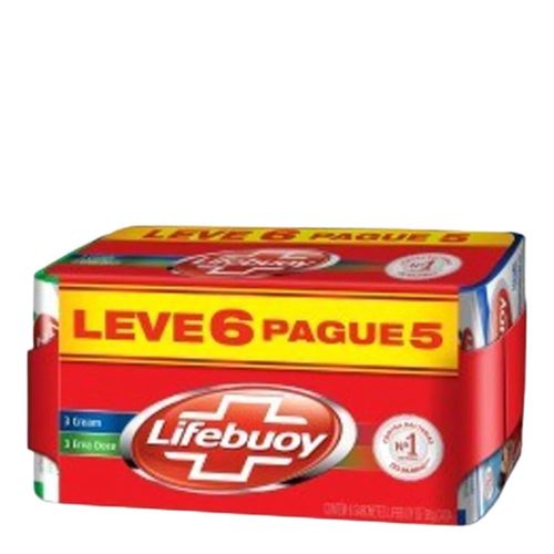 Sabonete em Barra Lifebuoy Cream Erva Doce 90g 6 Unidades Sabonete em Barra Lifebuoy Cream Erva Doce 90g 6 Unidades