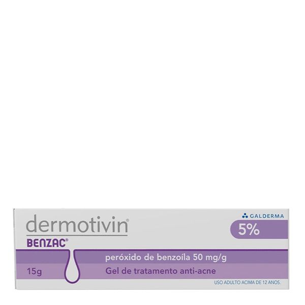 Gel Tratamento Para Pele Acneíca Dermotivin Benzac 15G