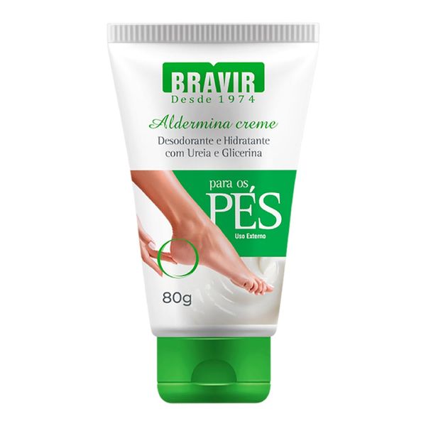 Creme para os Pés Bravir Aldermina 80g