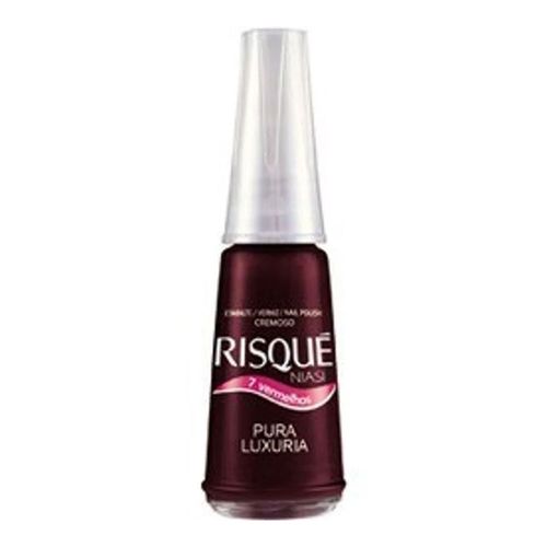 Esmalte Risqué 7 Vermelhos Cremoso Pura Luxúria 8ml