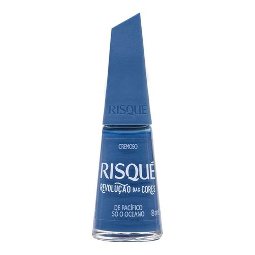 Esmalte Risqué Cremoso Revolução das Cores De Pacífico só o Oceano 8ml Esmalte Risqué Cremoso Revolução das Cores De Pacífico só o Oceano 8ml