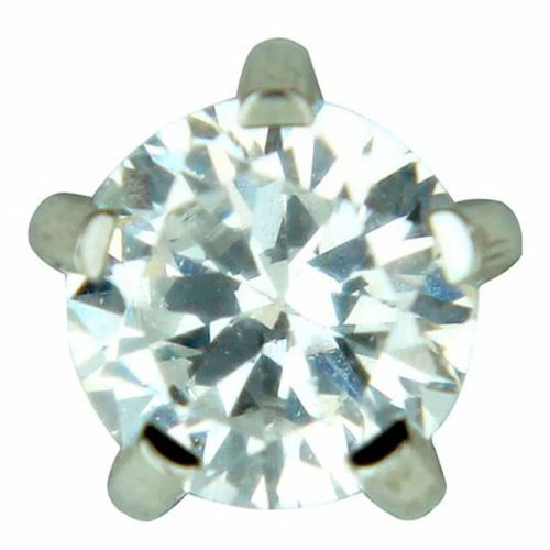 Brinco Studex Supermaxxi Pedra Branca Prata 1 Par Brinco Studex Supermaxxi Pedra Branca Prata 1 Par