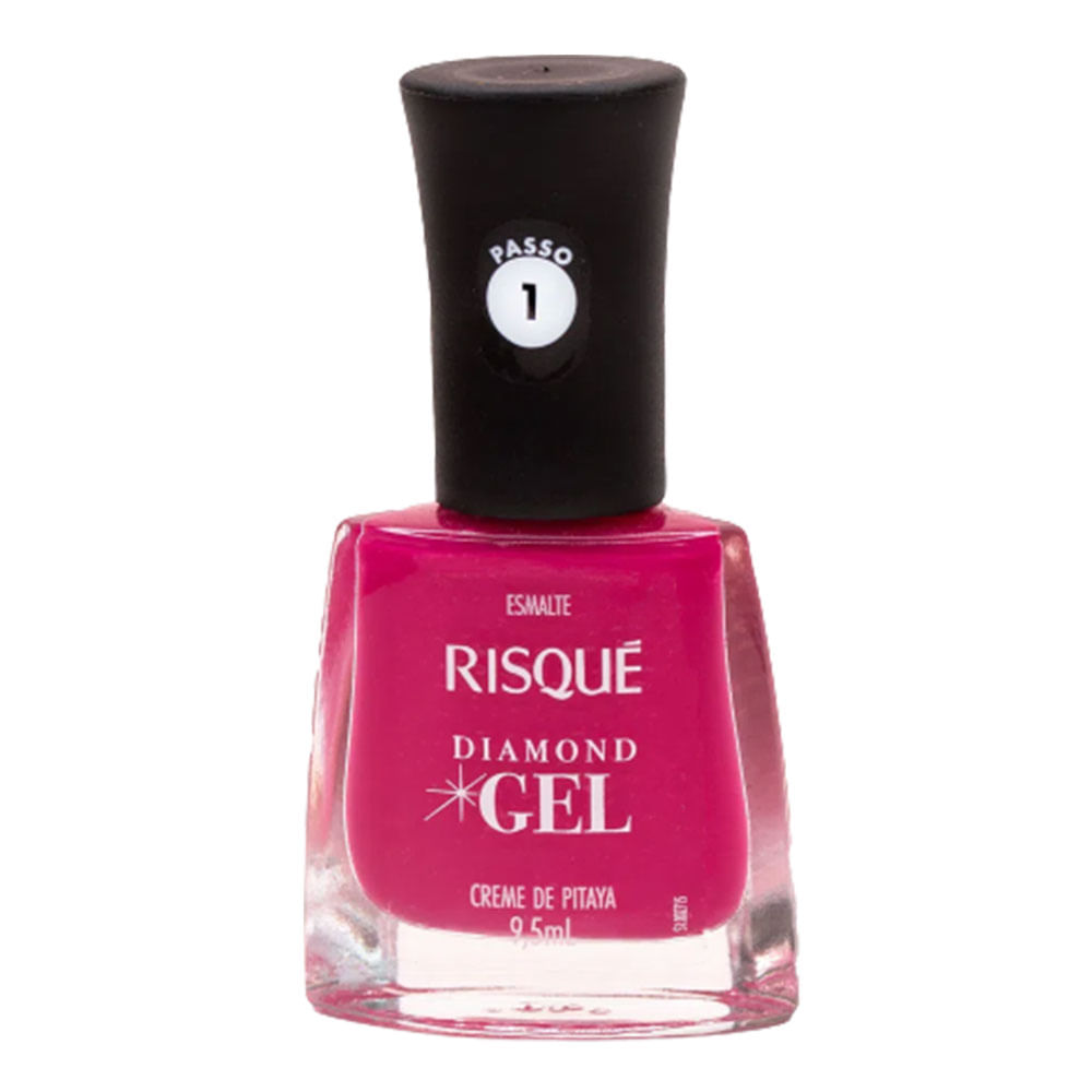 Esmalte Risqué Diamond Gel Creme de Pitaya Rosa Cremoso 9,5ml