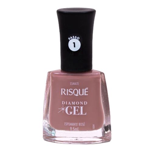 Esmalte Risqué Diamond Gel Espumante Rosé 9,5ml
